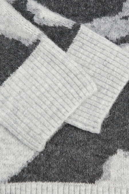 Pull à col rond - gris