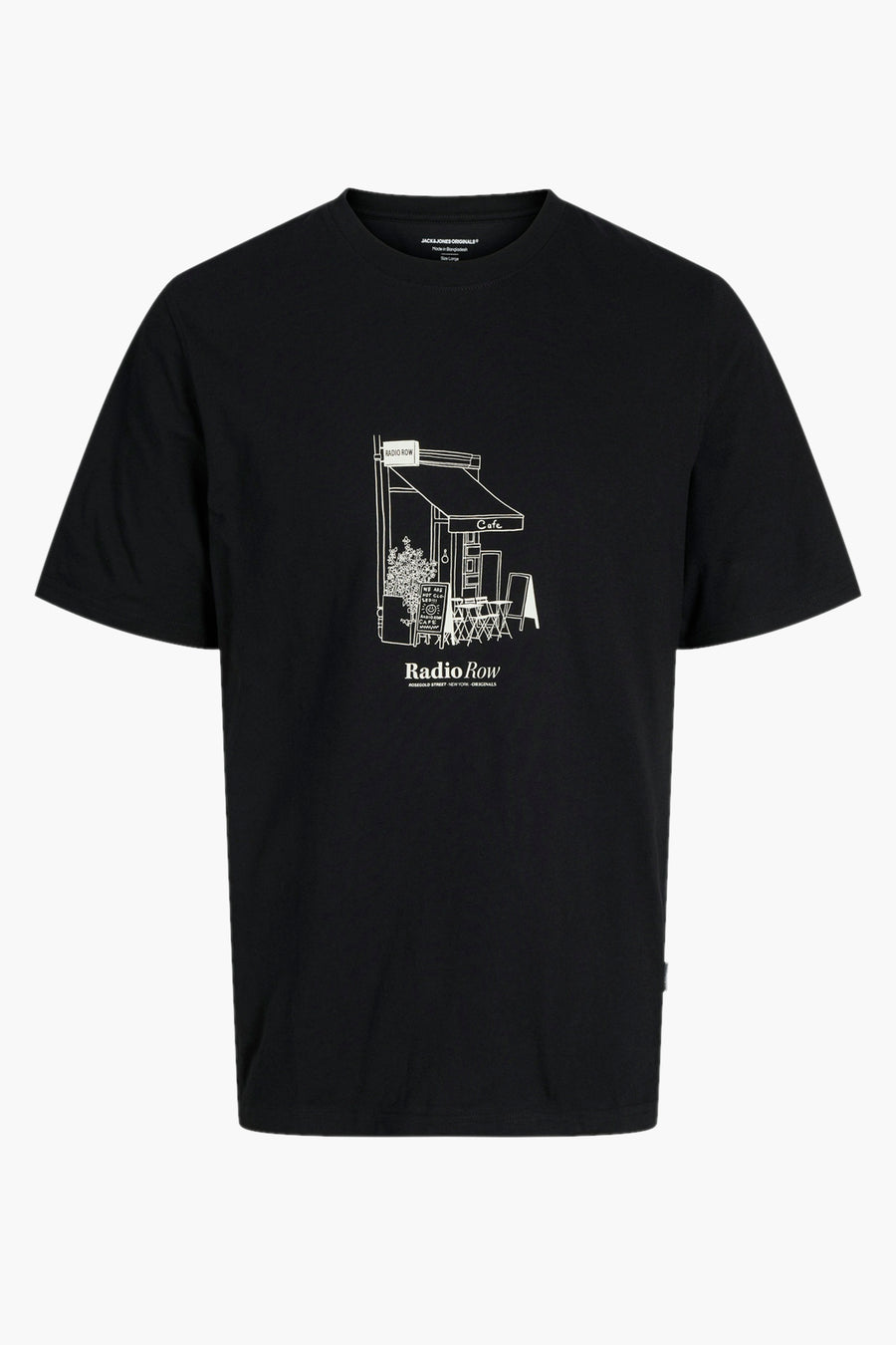 T-shirt à manches courtes - noir - ORIGINALS BY JACK & JONES