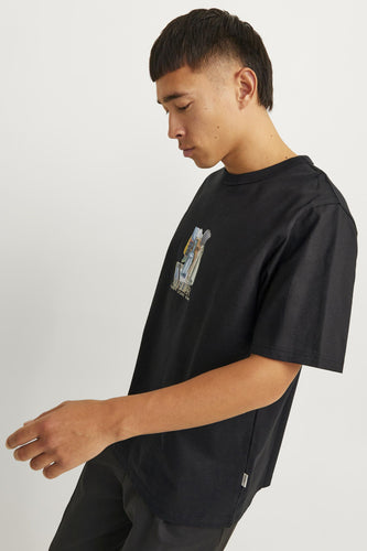 T-shirt à manches courtes - noir - ORIGINALS BY JACK & JONES