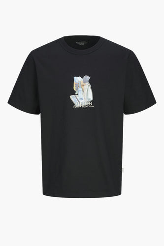 T-shirt à manches courtes - noir - ORIGINALS BY JACK & JONES