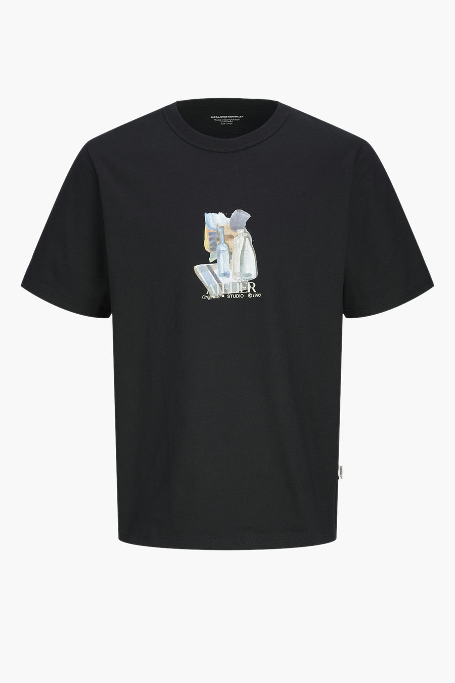 T-shirt à manches courtes - noir - ORIGINALS BY JACK & JONES