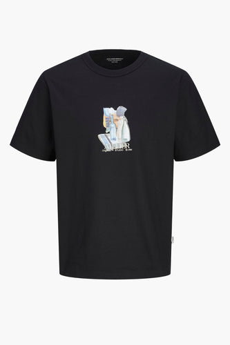 T-shirt à manches courtes - noir - ORIGINALS BY JACK & JONES