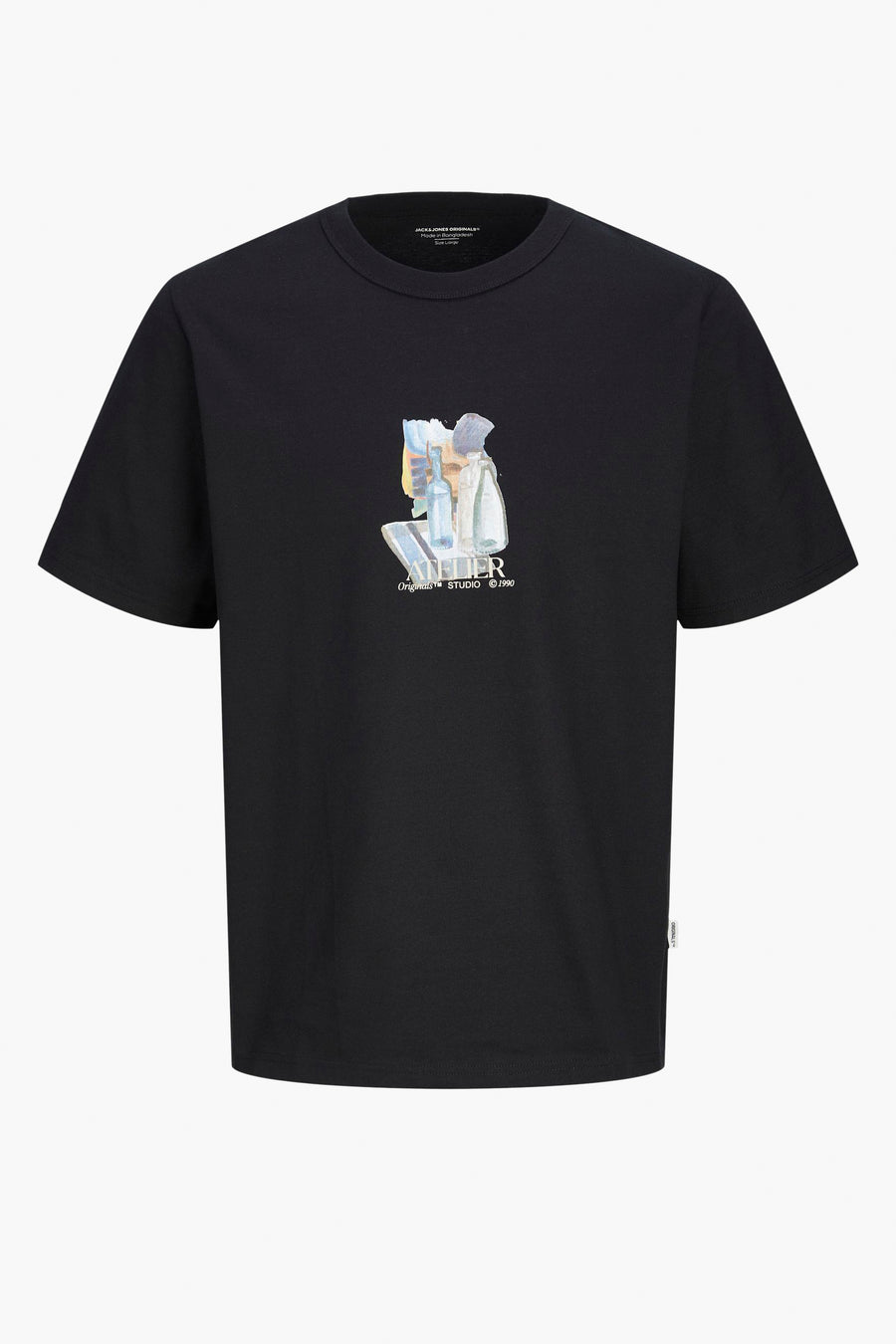 T-shirt à manches courtes - noir - ORIGINALS BY JACK & JONES