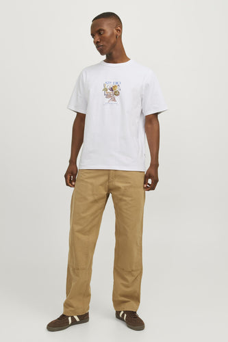 T-shirt à manches courtes - blanc - ORIGINALS BY JACK & JONES