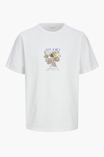 T-shirt à manches courtes - blanc - ORIGINALS BY JACK & JONES