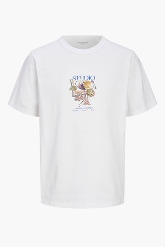 T-shirt à manches courtes - blanc - ORIGINALS BY JACK & JONES