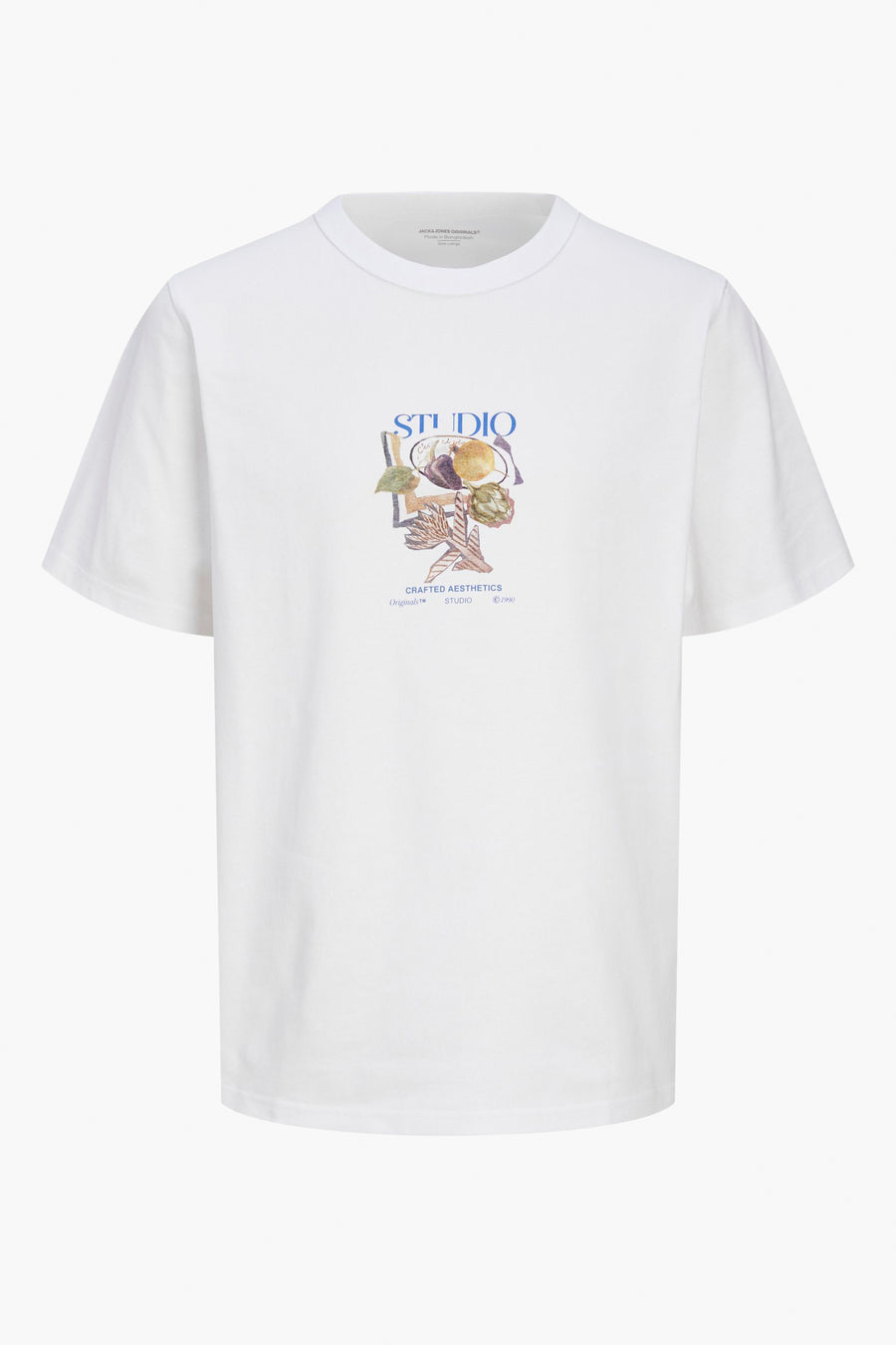 T-shirt à manches courtes - blanc - ORIGINALS BY JACK & JONES