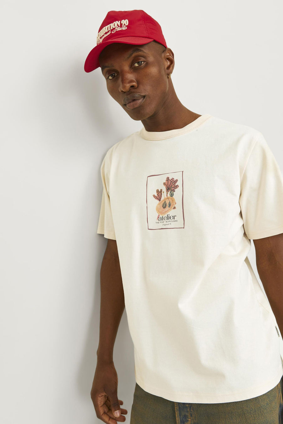 T-shirt à manches courtes - écru