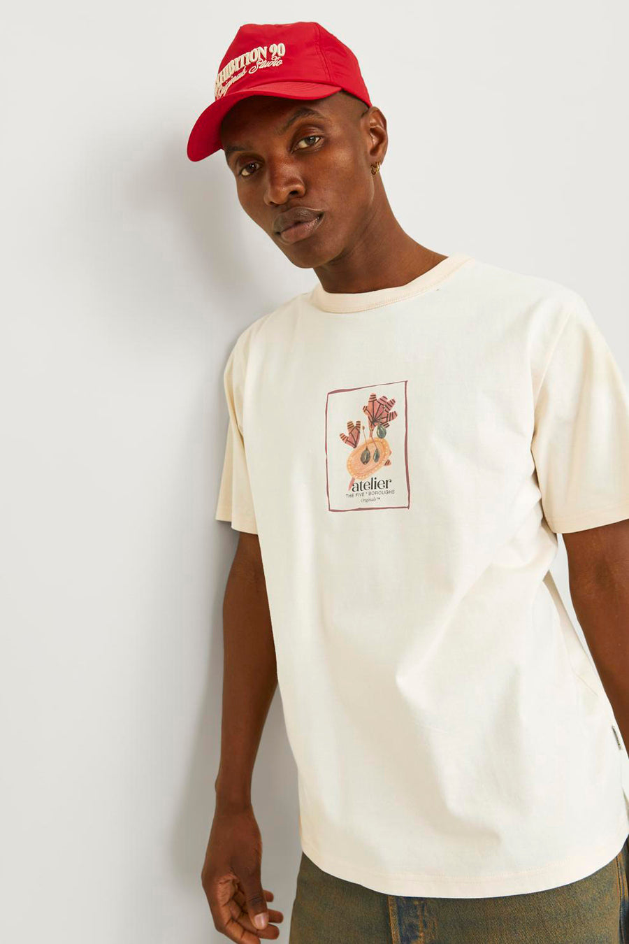 T-shirt à manches courtes - écru
