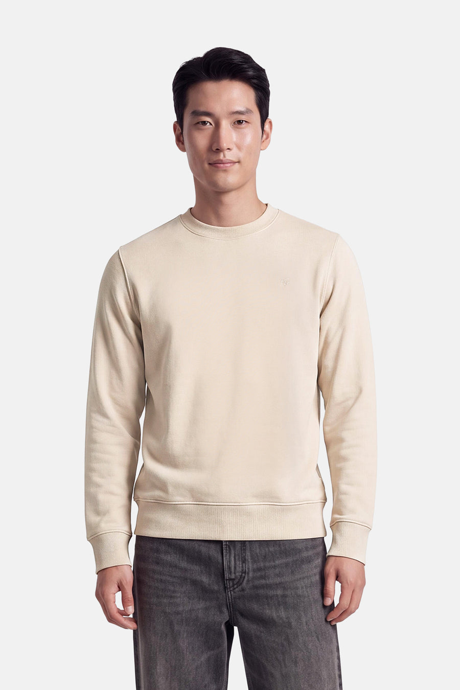 Sweat col O - beige