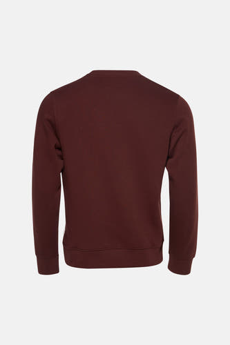 Sweat col O - brun