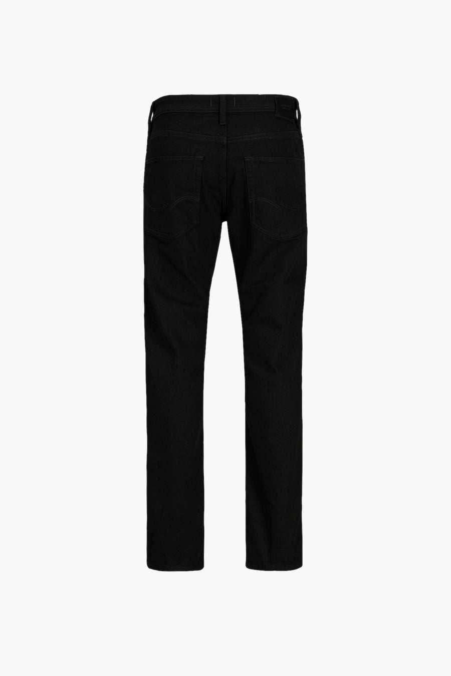 Jean fuselé noir de JACK & JONES JEANS INTELLIGENCE, avec poches visibles à l'arrière.