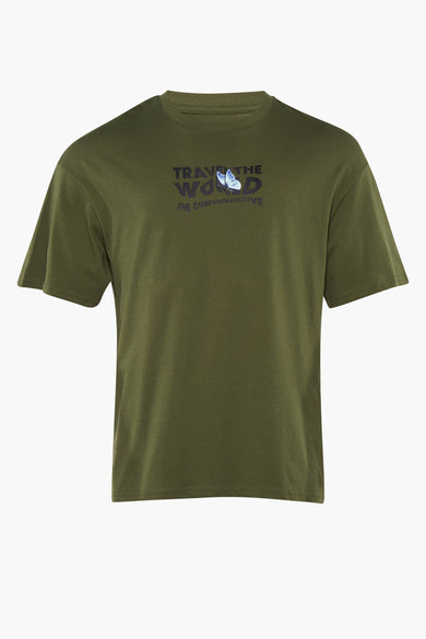 T-shirt vert de mantes courtes man CORE CORE JACK & JONES,, le dos.