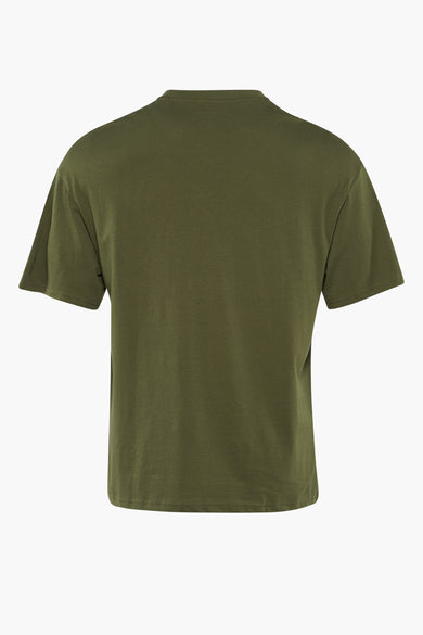 Groen T-shirt met korte mouwen van CORE BY JACK & JONES, rugzijde getoond.
