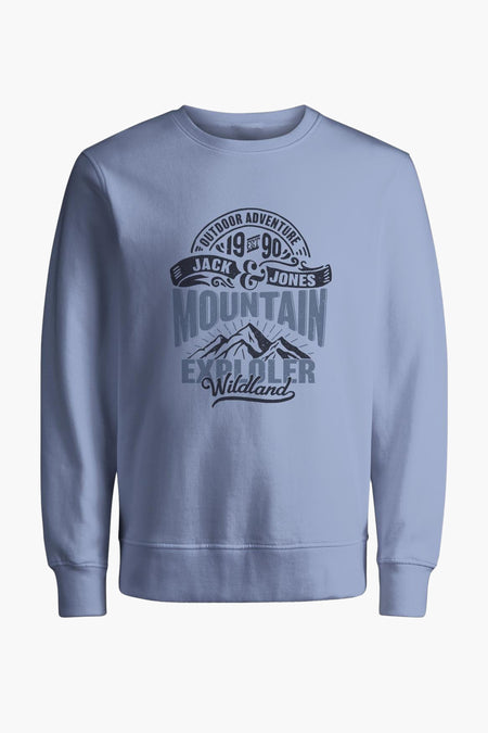 Sweat col O Denim - PREMIUM BLUE by JACK & JONES