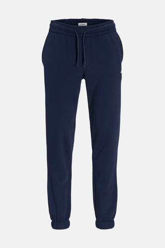 Pantalon de jogging bleu de JJREBEL avec une taille élastique et un cordon de serrage.