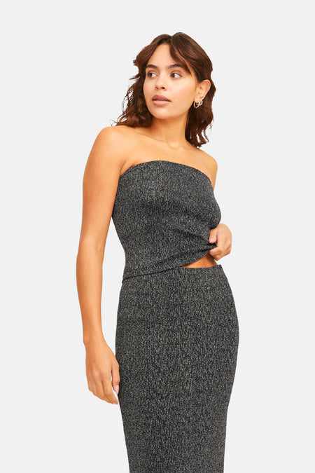 JXSIGGA GLITTER BANDEAU TOP JRS