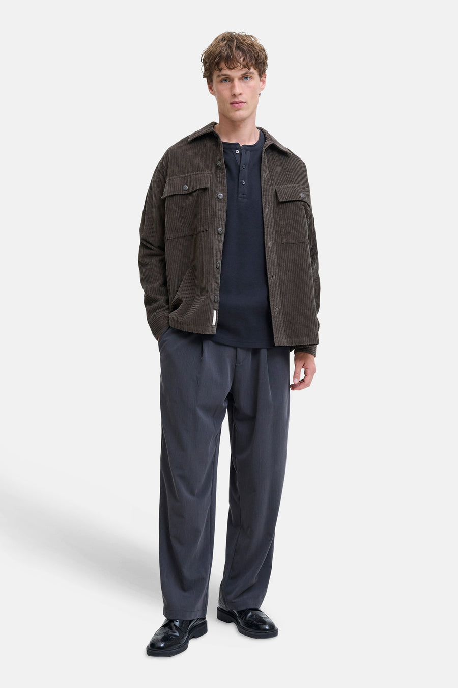 T-shirt à manches longues - Bleu foncé