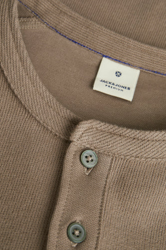 T-shirt à manches longues - brun - PREMIUM BLUE by JACK & JONES