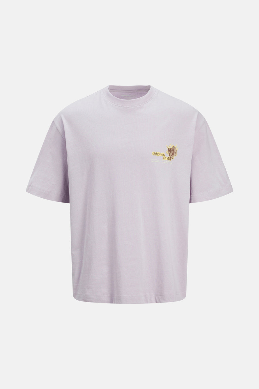 Lila T-shirt met logo.