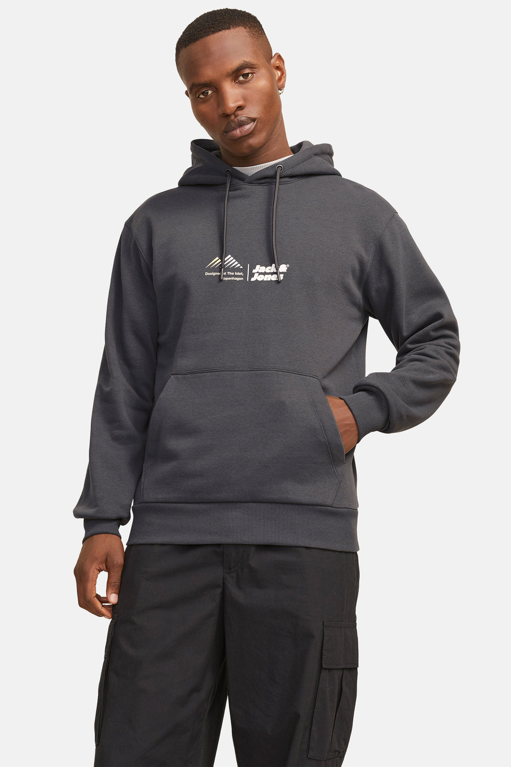 Sweat à capuche Gris - CORE BY JACK & JONES