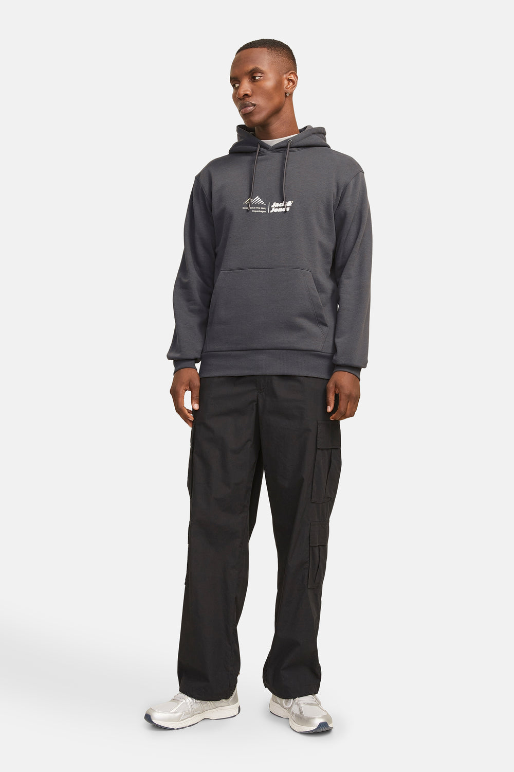 Sweat à capuche Gris - CORE BY JACK & JONES