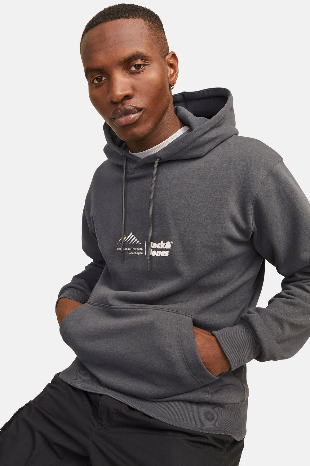 Sweat à capuche Gris - CORE BY JACK & JONES