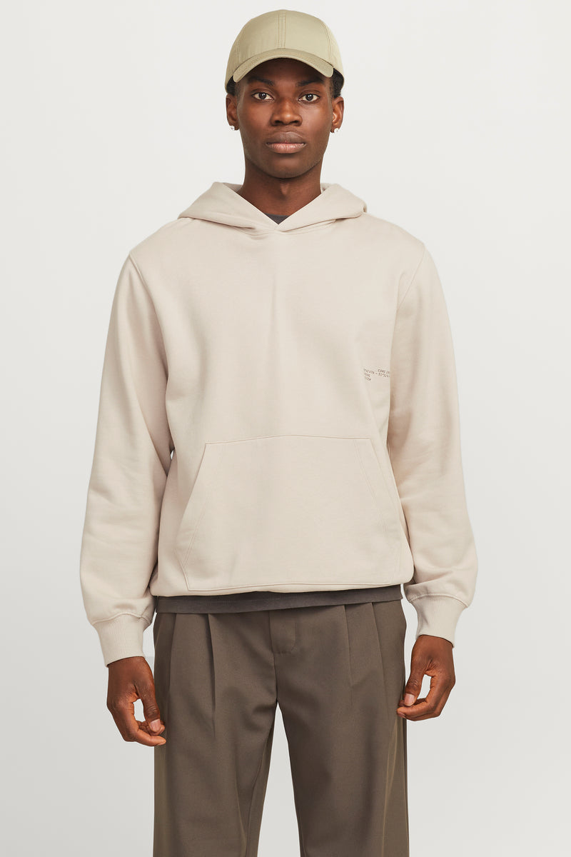 Sweat à capuche beige - CORE BY JACK & JONES