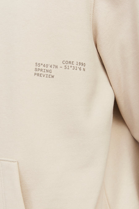 Sweat à capuche beige - CORE BY JACK & JONES