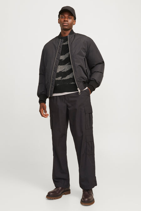 JCOCAMDEN JACQUARD KNIT CREW NECK LN