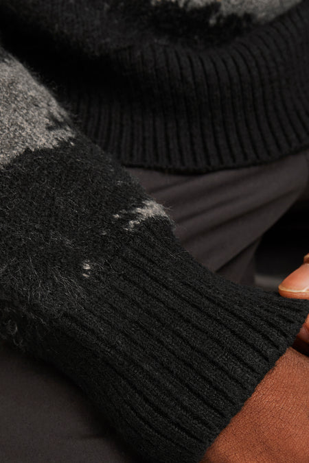 JCOCAMDEN JACQUARD KNIT CREW NECK LN