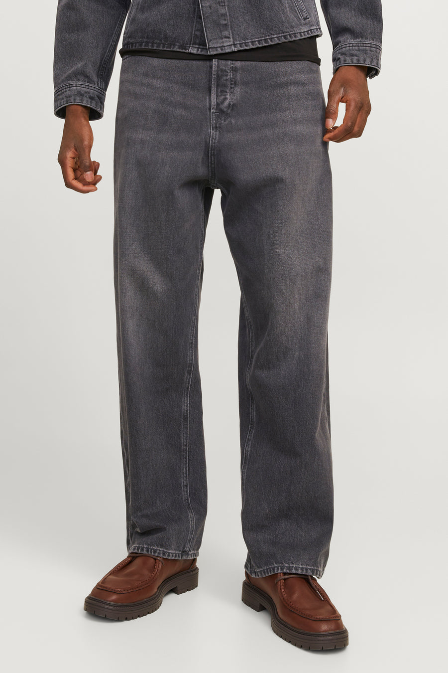 Jeans wide dark grey denim - JACK & JONES JEANS INTELLIGENCE - JACK & JONES JEANS INTELLIGENCE