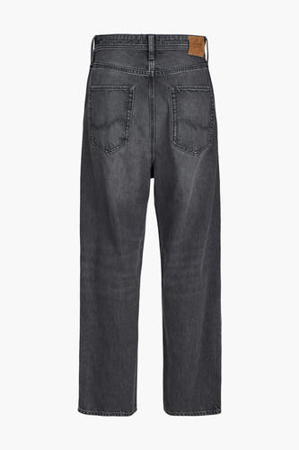 Jean large en denim gris foncé de JACK & JONES JEANS INTELLIGENCE, avec des poches arrière et des passants.
