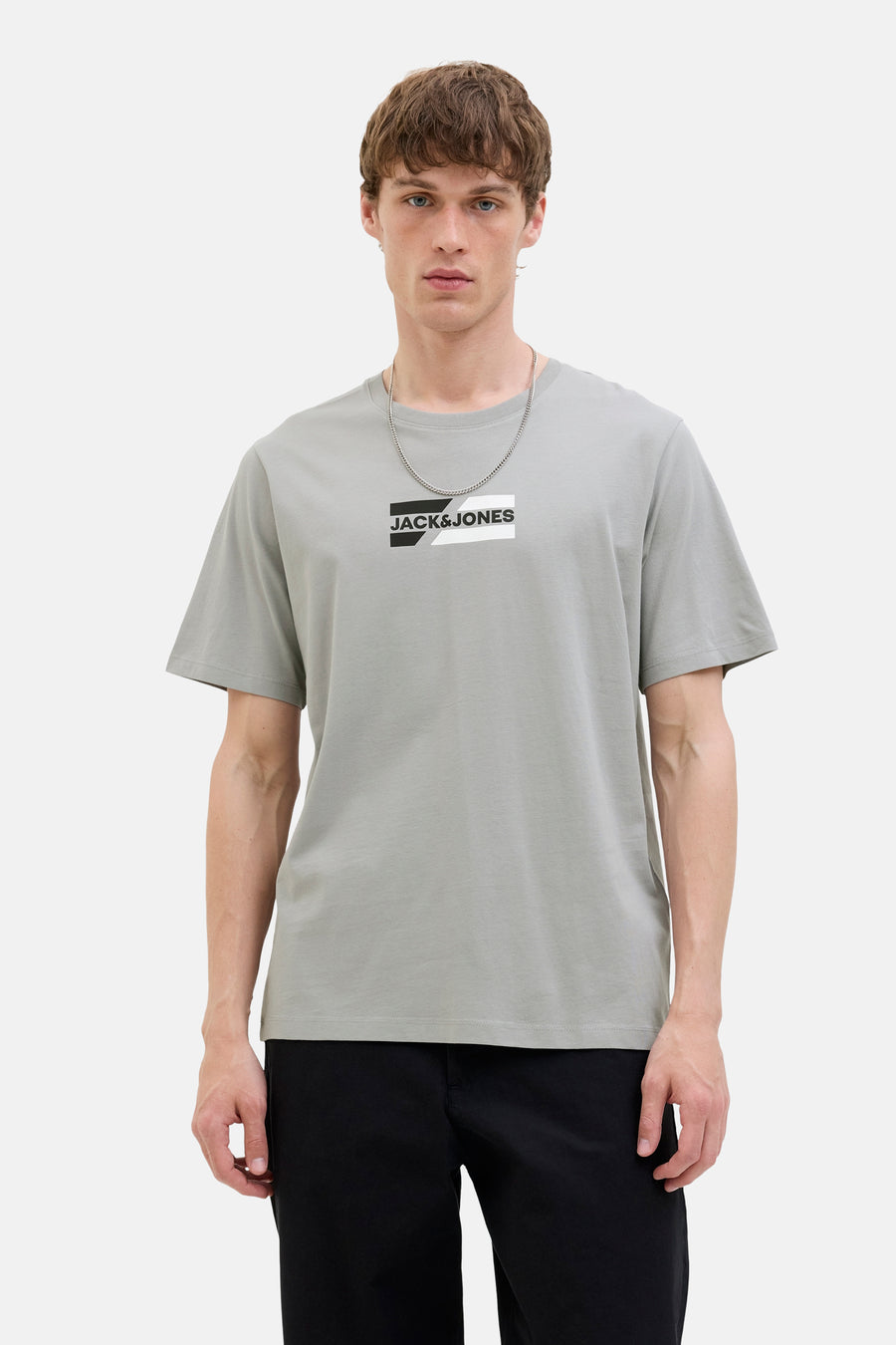 T-shirt à manches courtes - gris - CORE BY JACK & JONES