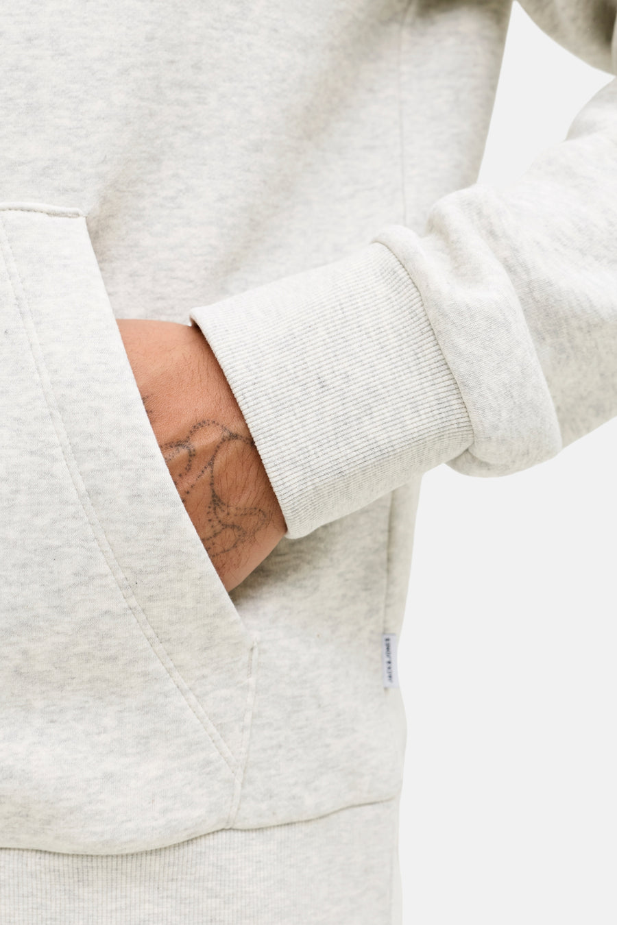 Sweat à capuche Écru - CORE BY JACK & JONES