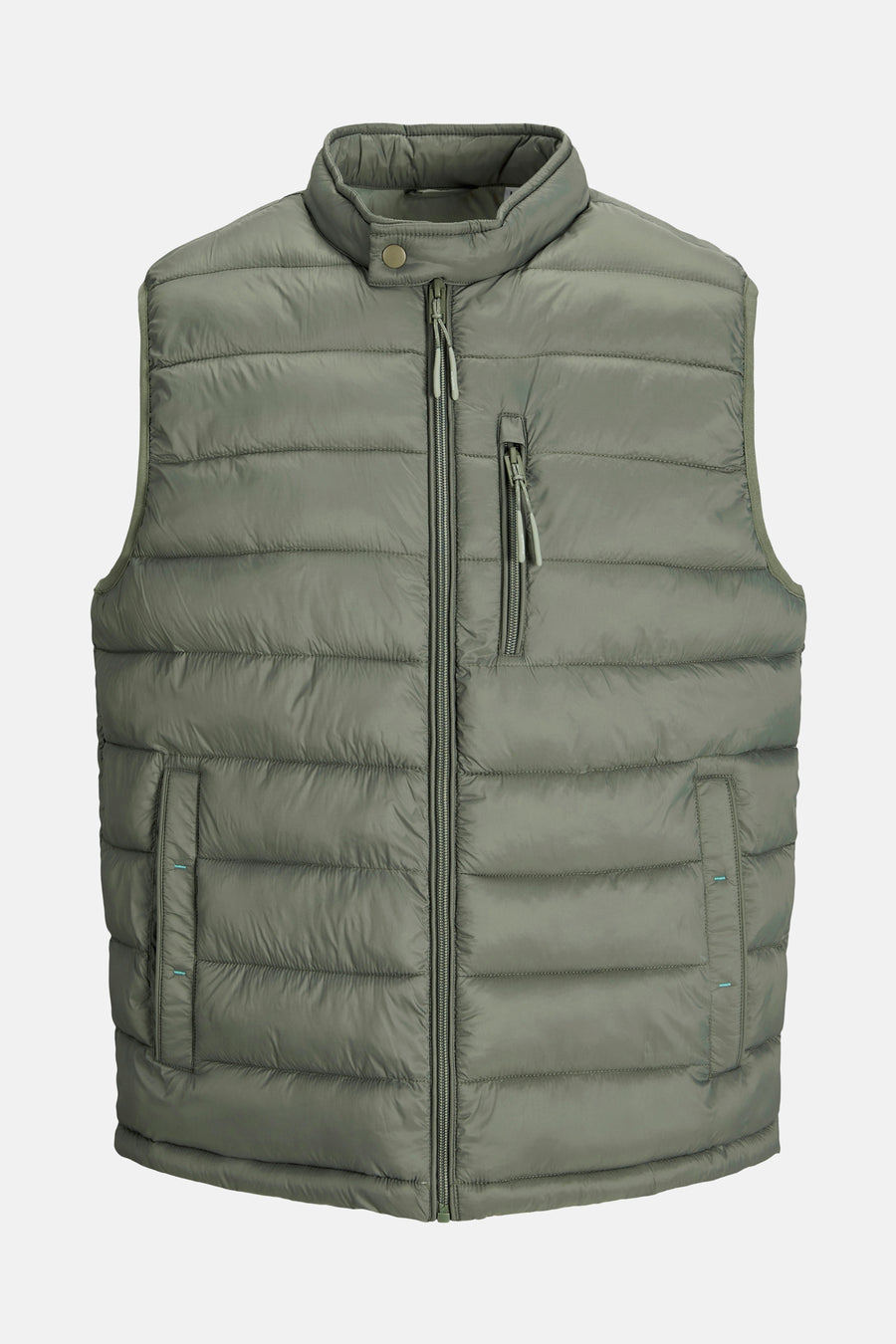 Gants de corps bodywarmer de PREMIUM BLUE par JACK & JONES, avec fermeture éclair et poches.