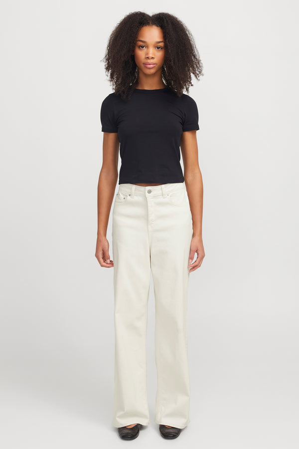 Jeans wide Off white denim - JJXX