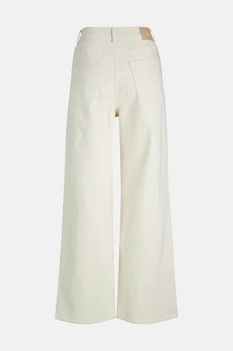 Off-white denim wijde pijpen jeans van JJXX, achterkant gezien met zakken.