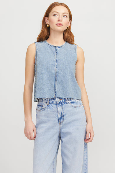 Blouse - light blue denim