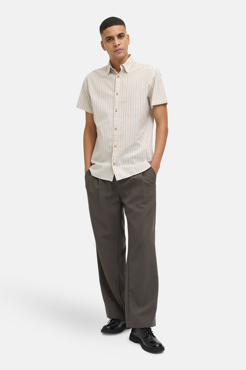 Chemise (manches courtes) Beige - PREMIUM BLUE by JACK & JONES