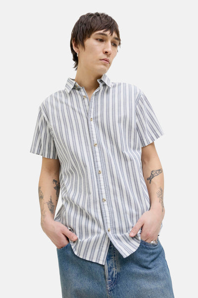 Chemise (manches courtes) Bleu - PREMIUM BLUE by JACK & JONES