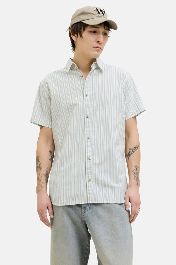 Chemise (manches courtes) Vert - PREMIUM BLUE by JACK & JONES