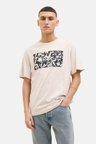 T-shirt à manches courtes - Beige - CORE BY JACK & JONES