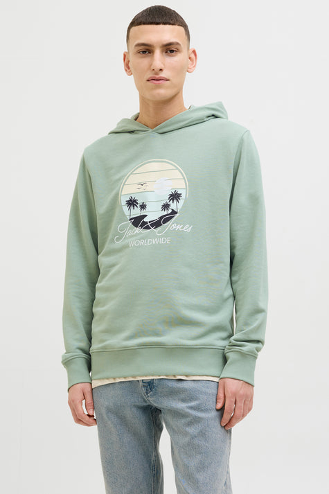 Sweat à capuche Vert - ORIGINALS BY JACK & JONES