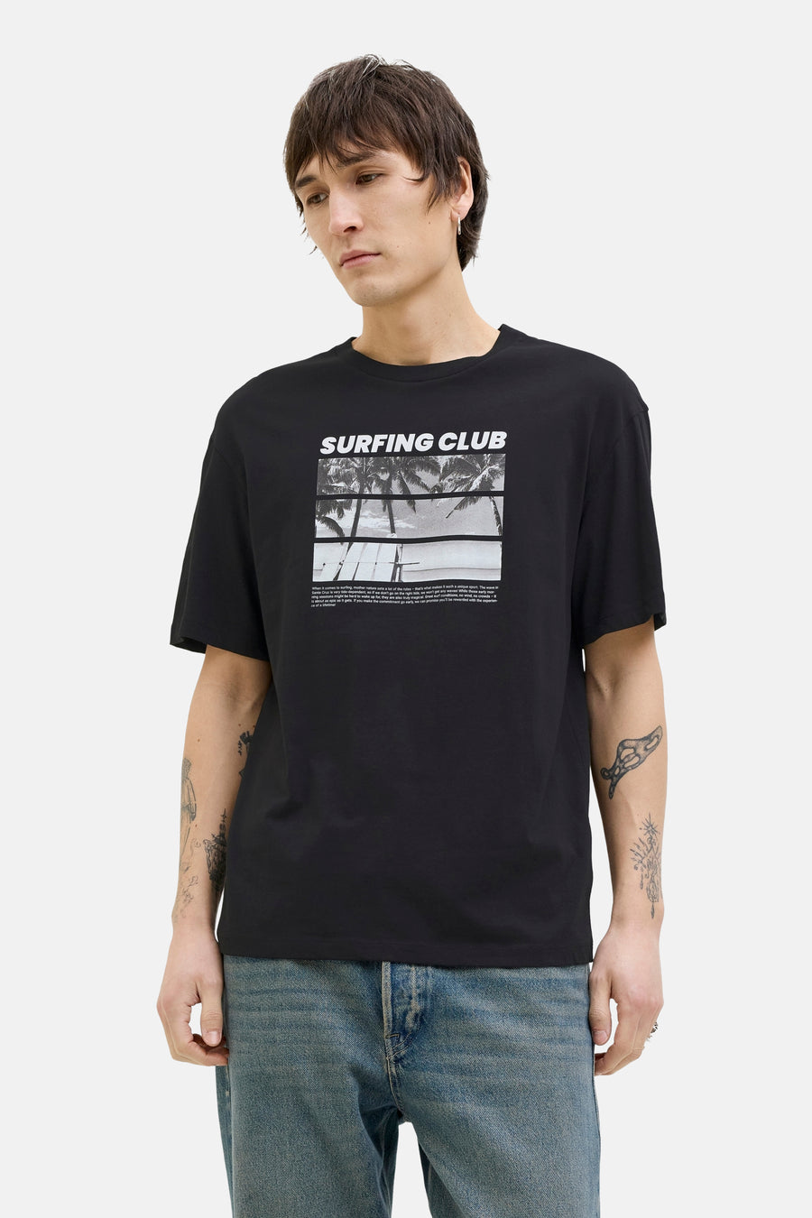 T-shirt à manches courtes - noir - ORIGINALS BY JACK & JONES - 1