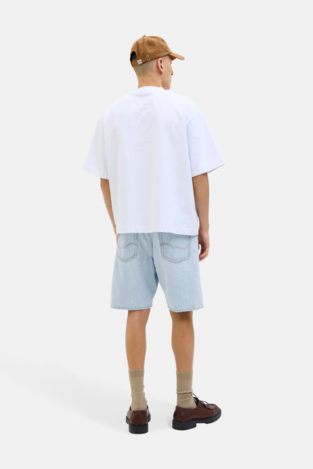 Short - light blue denim