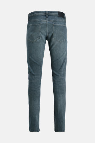 Jean slim fit gris denim de JACK & JONES JEANS INTELLIGENCE, montré sur un fond blanc.