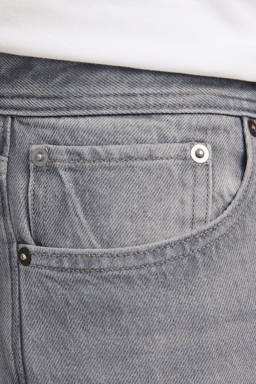 Jeans wide light grey denim - JACK & JONES JEANS INTELLIGENCE - JACK & JONES JEANS INTELLIGENCE