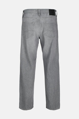 Jean large de denim gris clair de JACK & JONES JEANS INTELLIGENCE, avec des poches arrière et des passants.