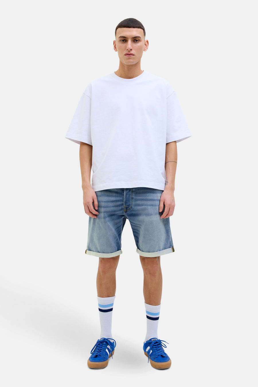 short en jean mid blue denim - JACK & JONES JEANS INTELLIGENCE - JACK & JONES JEANS INTELLIGENCE